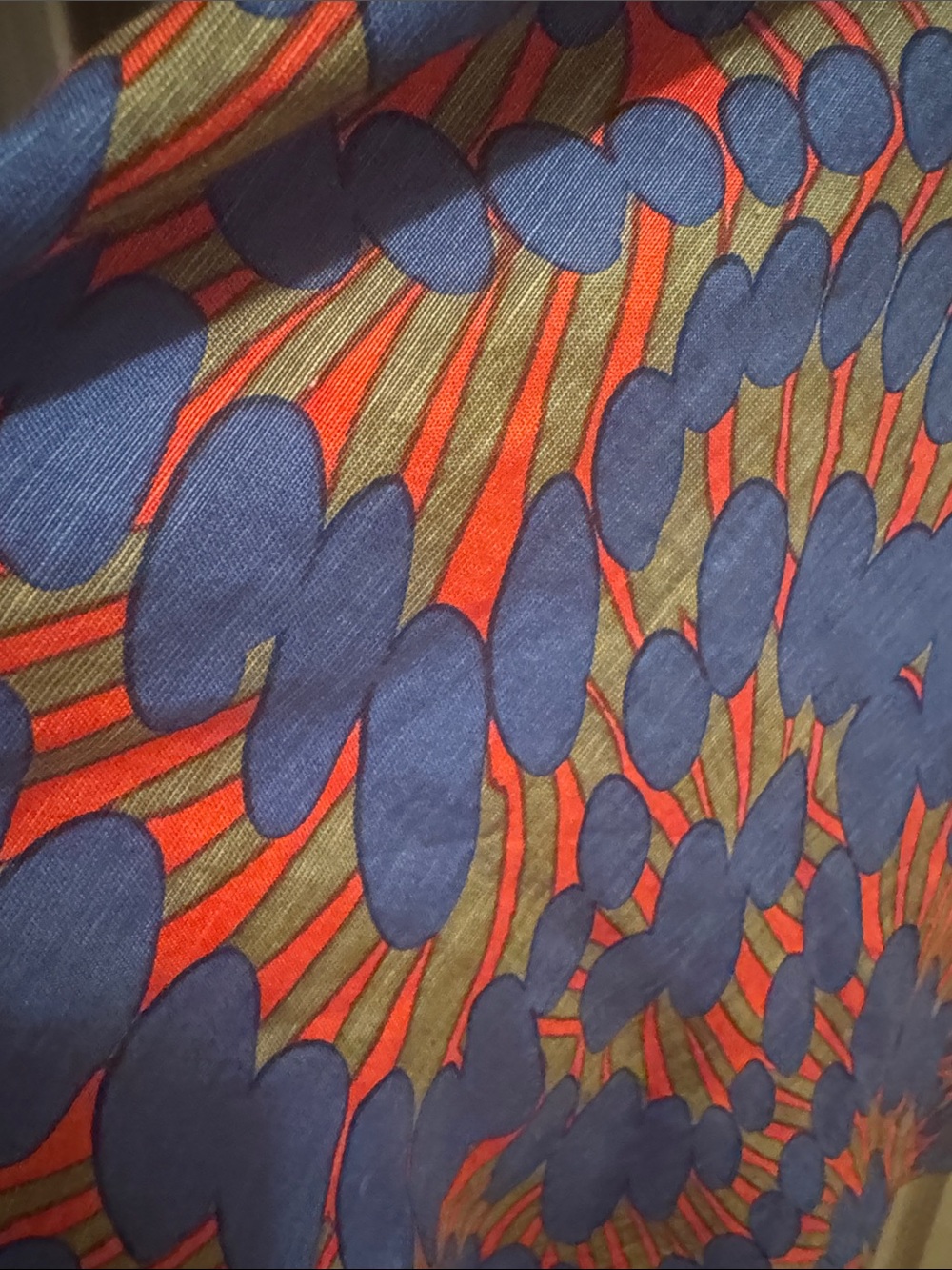 Rachel Comey Blue and Red Printed Spaghetti-Strap Mini Dress - Picture 5 of 11